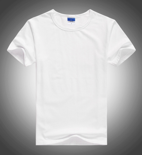 2015夏季白色圆领短袖T恤